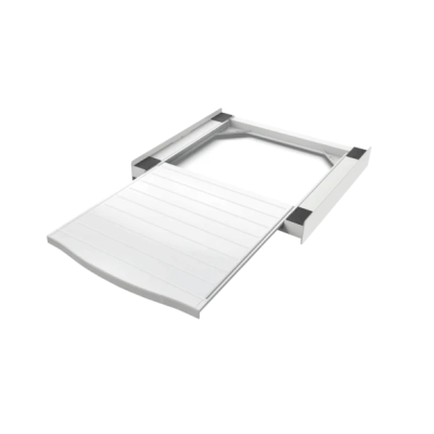 Staplingsram med utdragbar hylla för torktumlare/tvättmaskin